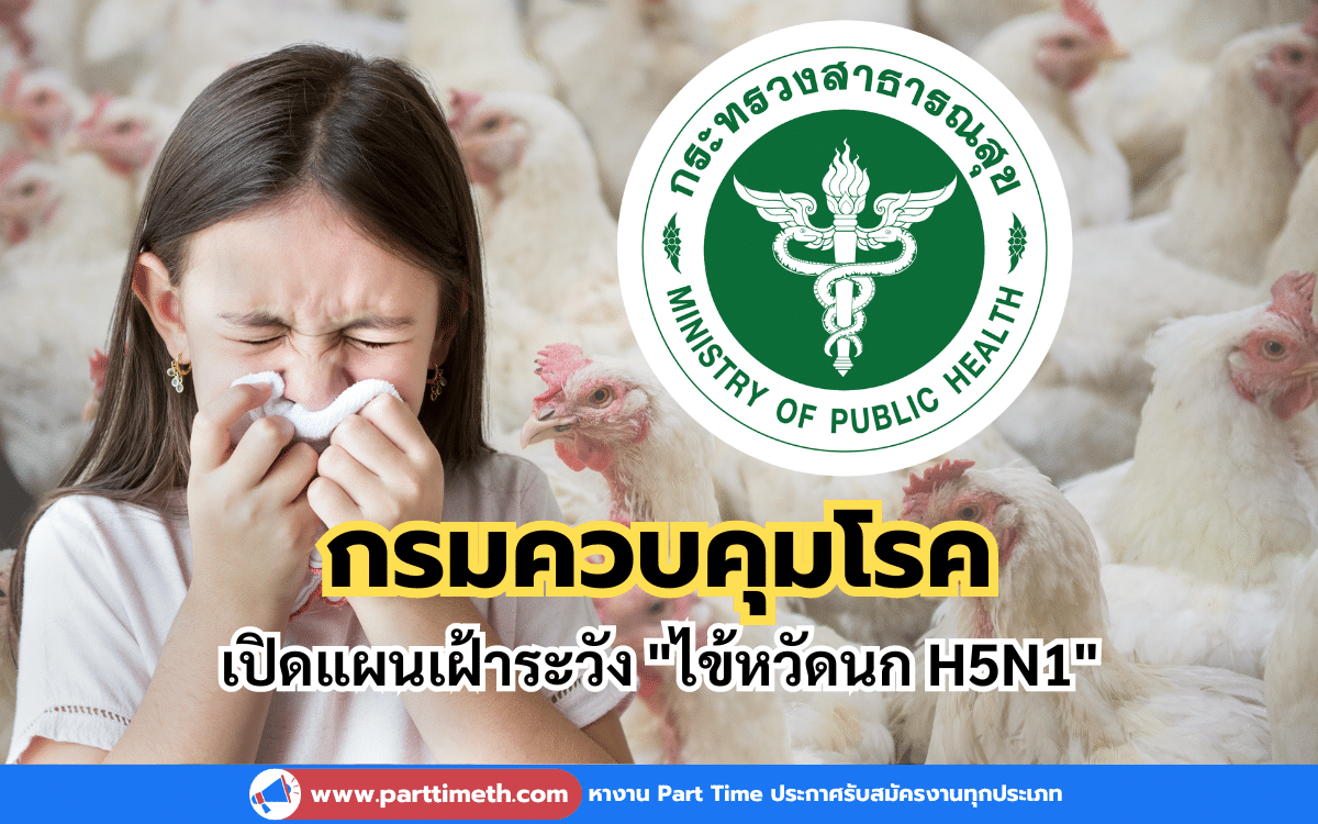 กรมควบคุมโรค เปิดแผนเฝ้าระวัง "ไข้หวัดนก H5N1"